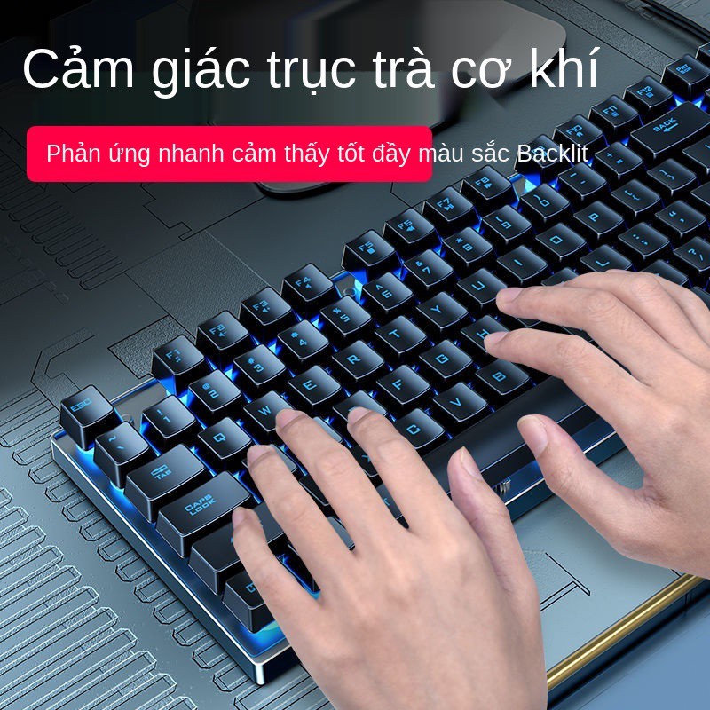 Máy AOC Bàn phím cảm giác tay tính để xách phổ thông có dây USB chơi game phát sáng và bộ chuột | BigBuy360 - bigbuy360.vn