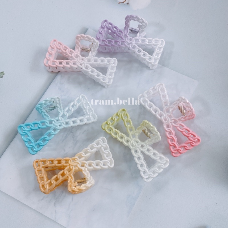 Kẹp tóc loang nhiều màu kiểu hàn quốc