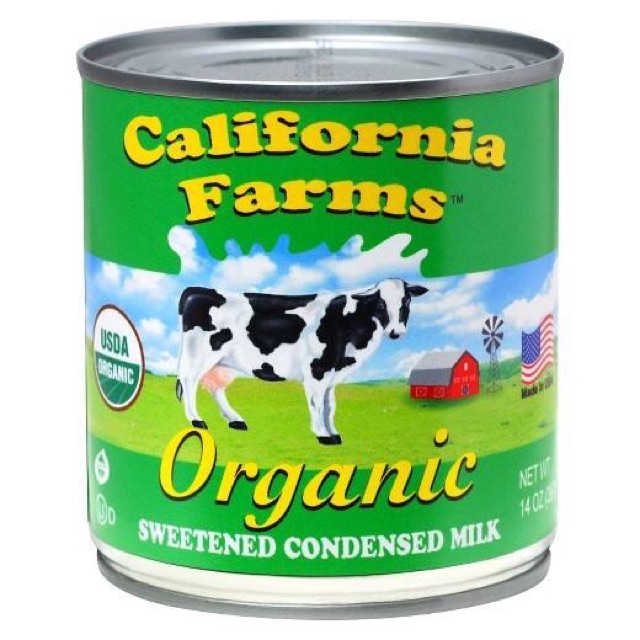 Sữa đặc hữu cơ có đường California Farms