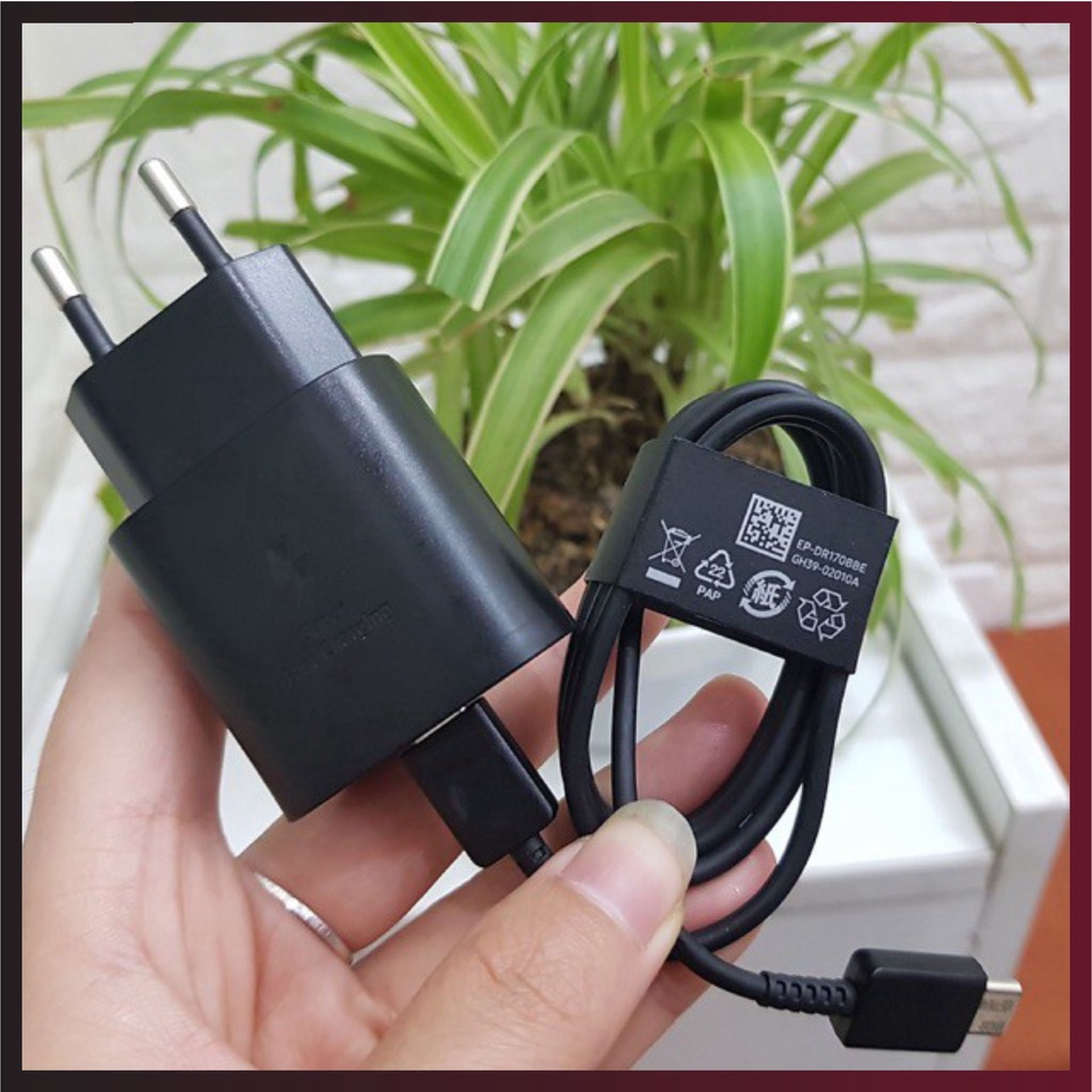 Củ sạc samsung 25W 💖 CHÍNH HÃNG 💖 Cục sạc nhanh 25W Samsung S20 Plus - Hàng Chính Hãng