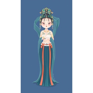 🔆Combo 8 hình dán thiếu nữ cổ trang🔆