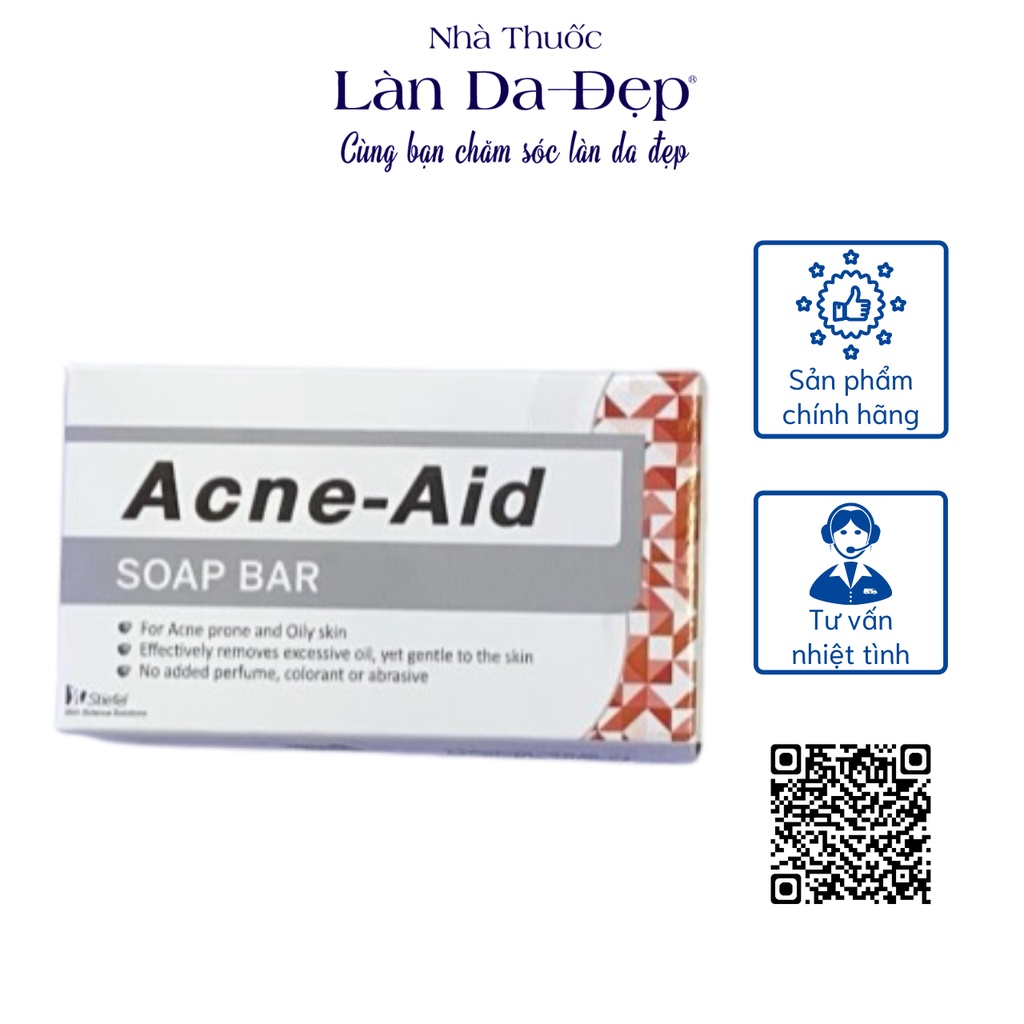 Xà bông Acne-Aid Bar an toàn sạch sâu giảm thâm mụn giảm mụn body 100gr