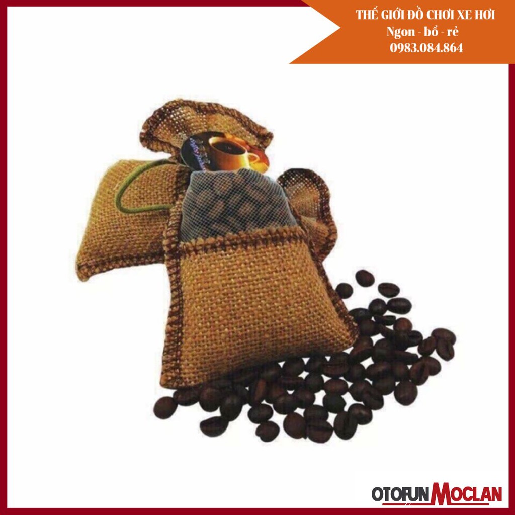 Túi cafe treo xe kèm tinh dầu - chính hãng hazelnut - tinh dầu cafe