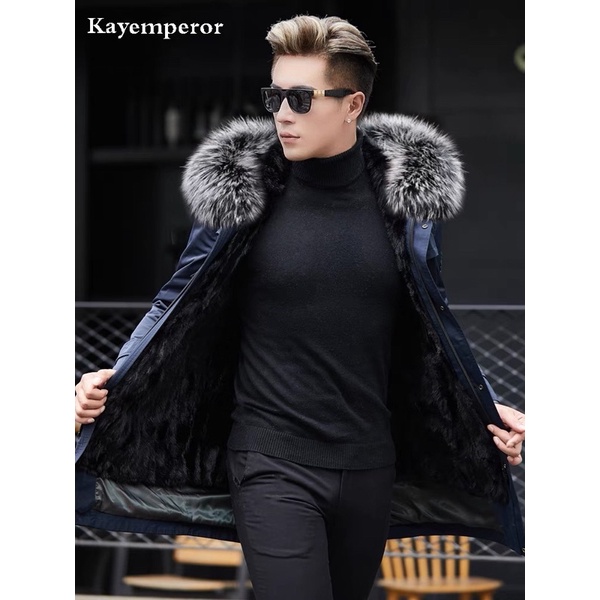 Áo khoác nam kaki lót lông