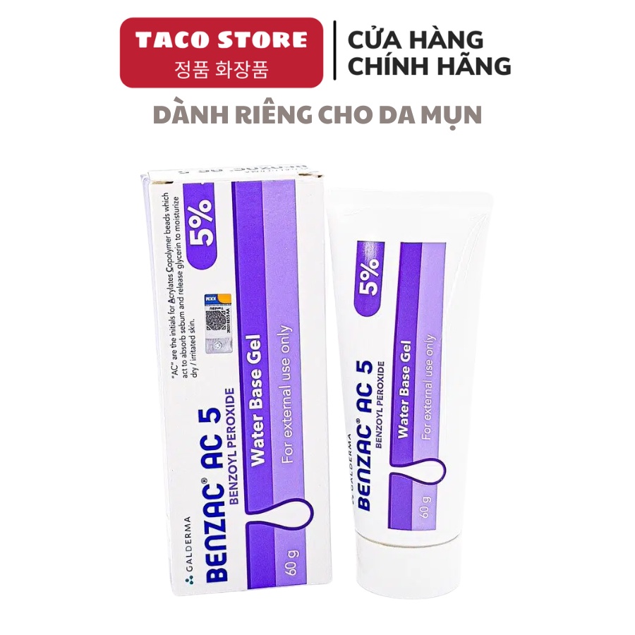Kem ngừa mụn Benzac AC Benzoyl Peroxide - Galderma