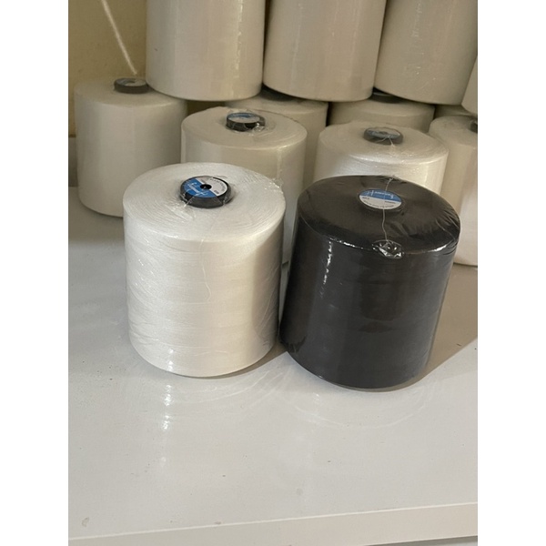 Chỉ may Trắng, Đen. Hàng Hansung cuộn 0,5kg dùng cho máy may và máy vắt sổ