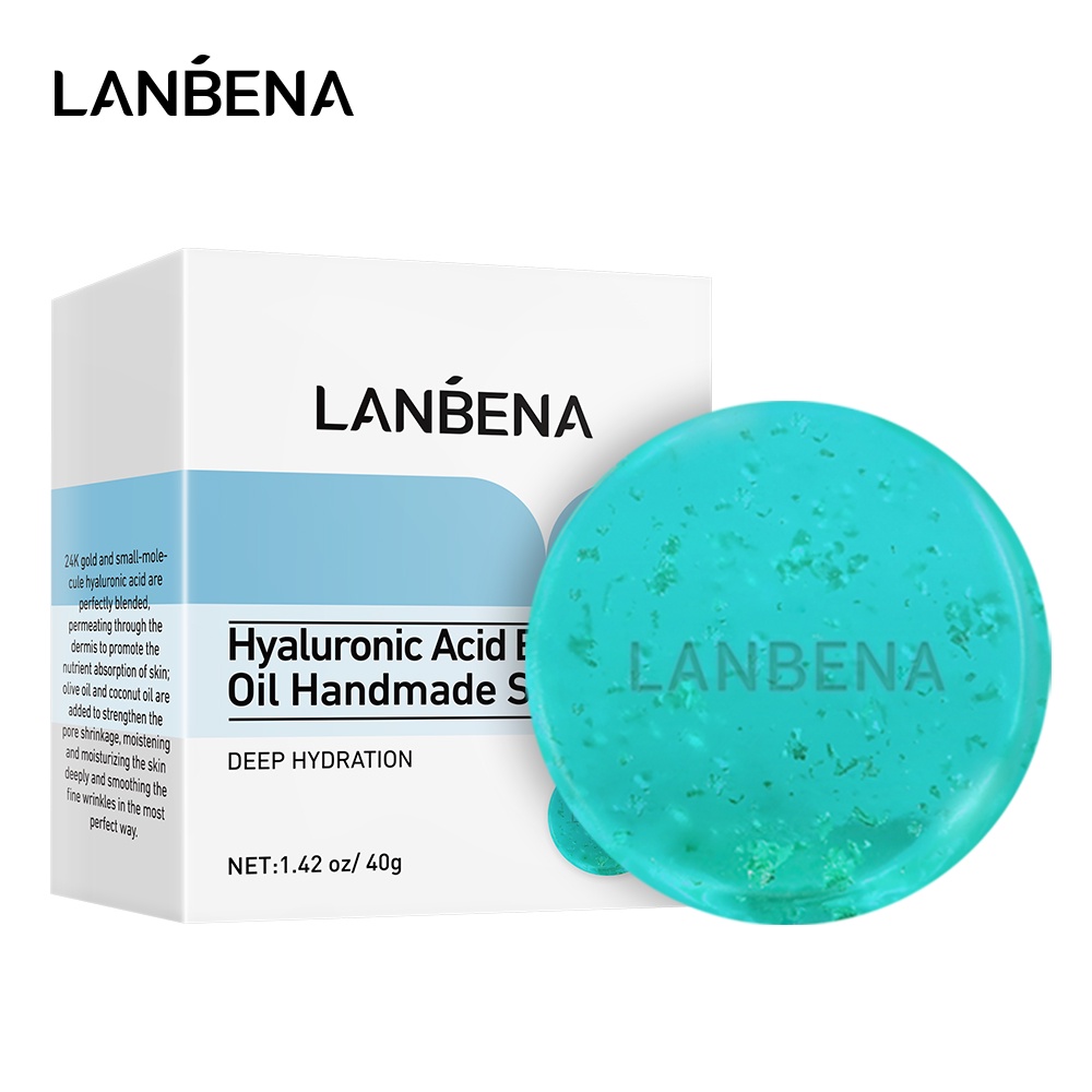 Xà phòng thủ công Lanbena chứa tinh chất axit Hyaluronic 40g