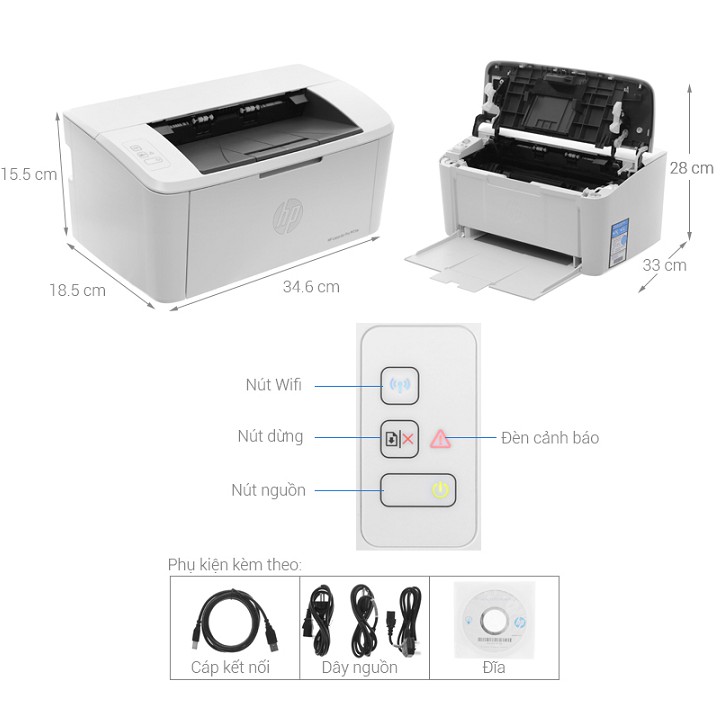 Máy in Hp LaserJet Pro M15A - chính hãng