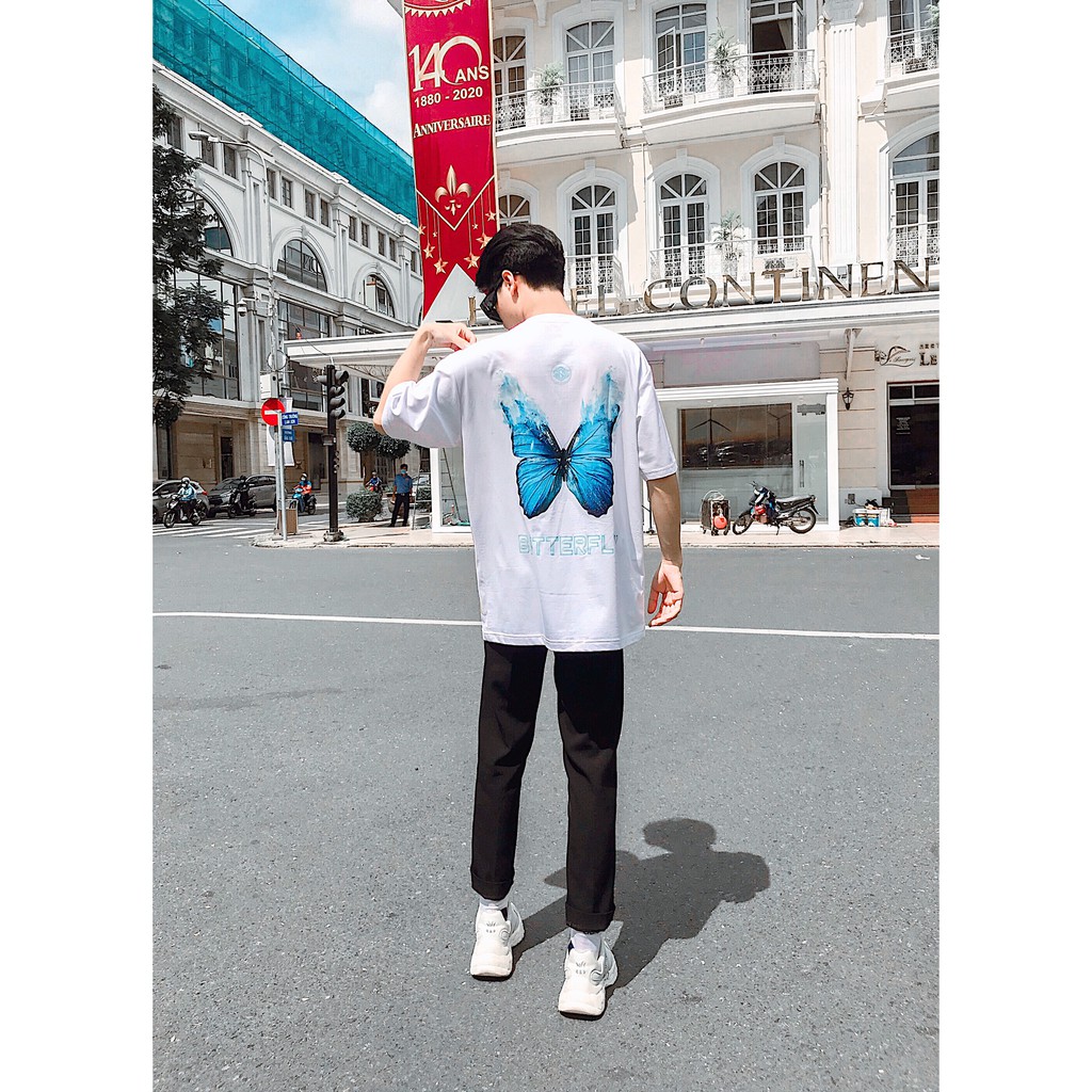 Áo thun bướm tay lỡ form rộng streetwear SGES unisex nam nữ | BigBuy360 - bigbuy360.vn