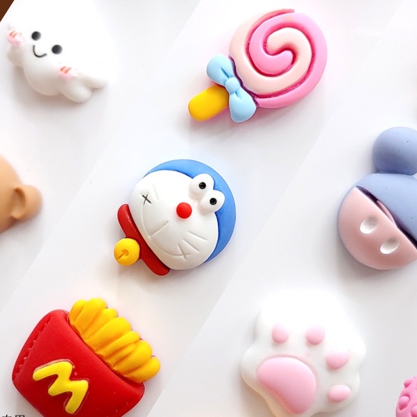 Set 4 stickers 3D dán bình nước trang trí decor dễ thương cute K-House Smart