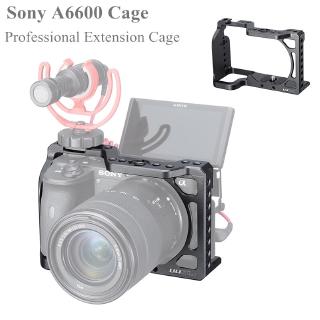 UURig C-A6600 Máy ảnh Cage cho Sony A6600 bảo vệ Nhà Cage Extension for Microphone Đèn khử LED Light DSLR Phụ kiện