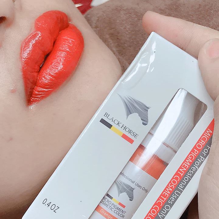 Mực Phun Xăm Black Horse 12ml Đức, Mực Xăm Môi Mày