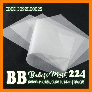Giấy nến nướng bánh cắt sẵn CHỮ NHẬT - Size 30x40cm - Cuộn 5 tờ