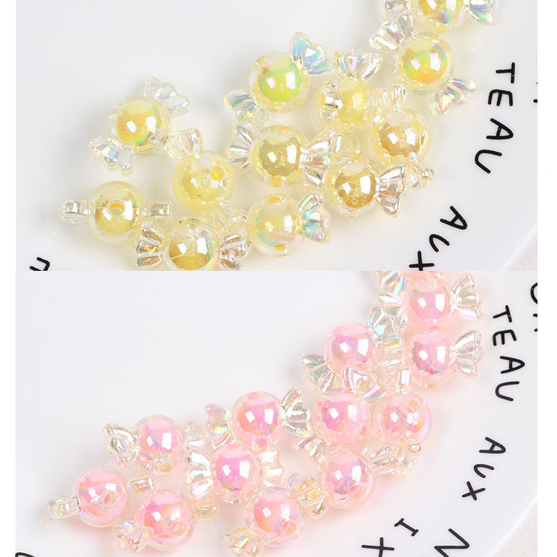 Set 10 Hạt Xỏ Lỗ 22 * 12mm Màu Kẹo Làm Trang Sức