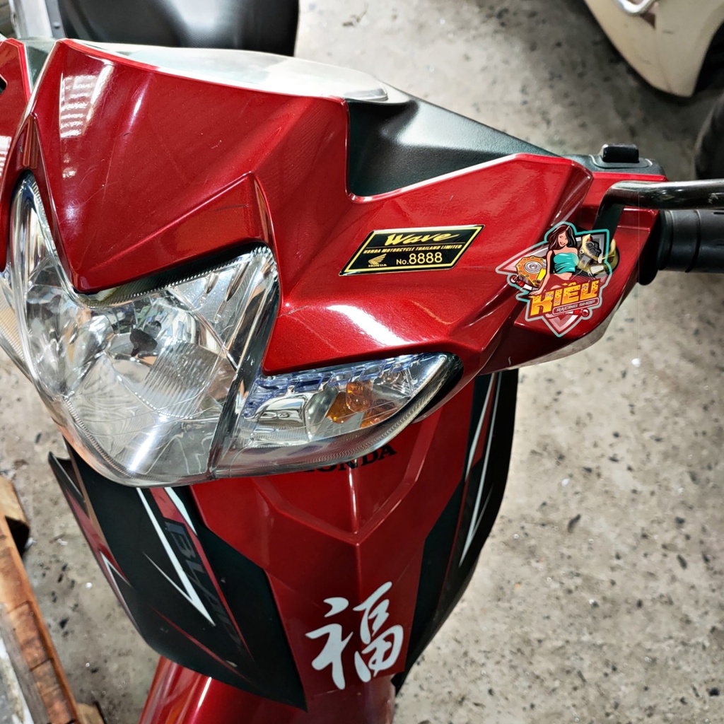 Tem Nổi Logo Yamaha - Chữ Nổi Wave, Dream, Future Số Đẹp 6789-8888-9999