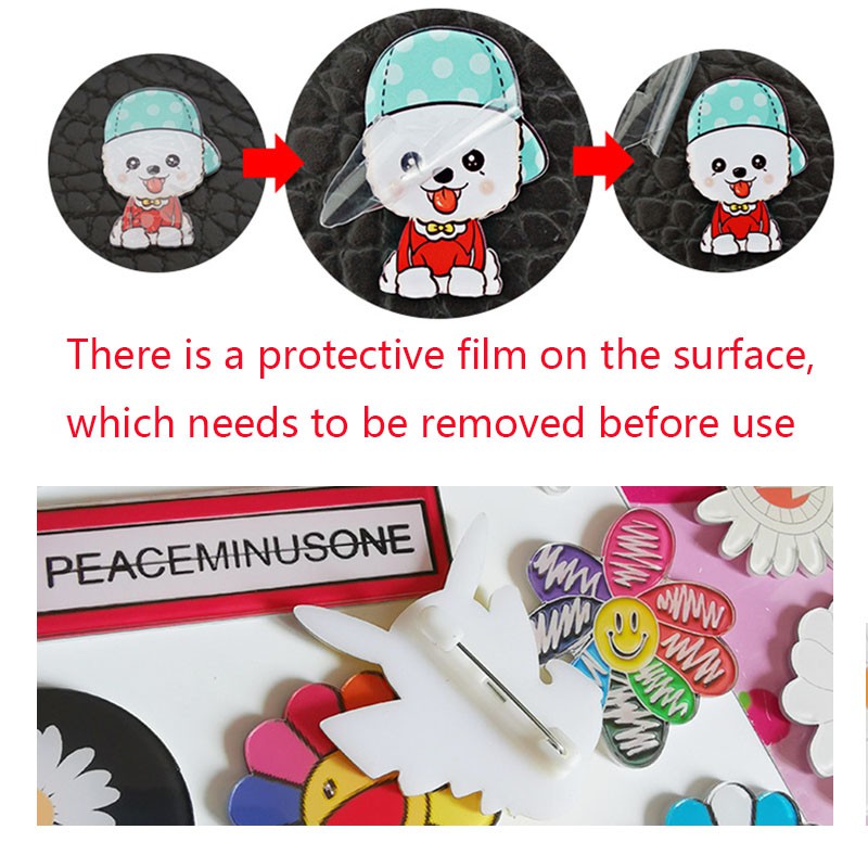 Dễ Thương Ghim Cài Áo Hình Hoa Cúc / Hoa Cúc / Mặt Cười Nhiều Màu Sắc