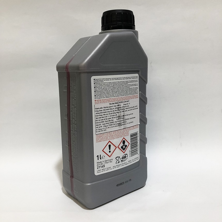 Nước làm mát Liqui moly đỏ  " pha sẵn "  1L sử dụng cho Xe Máy , OTO
