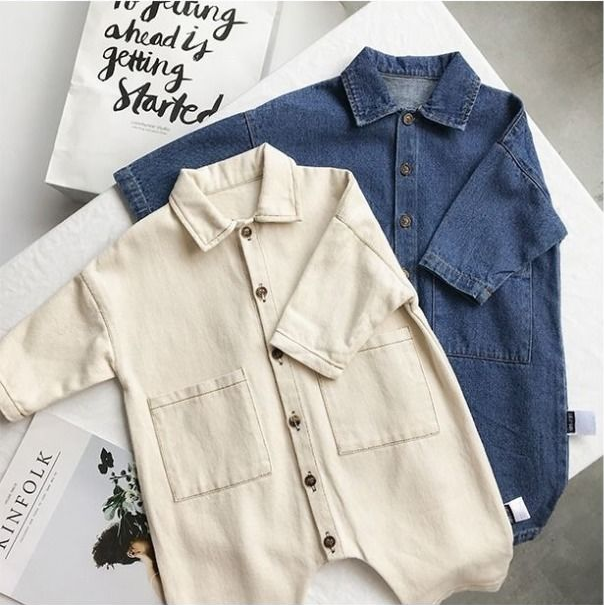 Áo liền quần tay dài dành cho bé trai 3-24 tháng tuổi