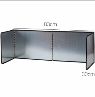 Tấm chắn dầu mỡ đôi ( kễm mạ bạc )