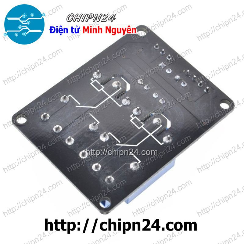 [1 CÁI] Module 2 Relay với Opto cách ly (kích thấp) (5VDC)