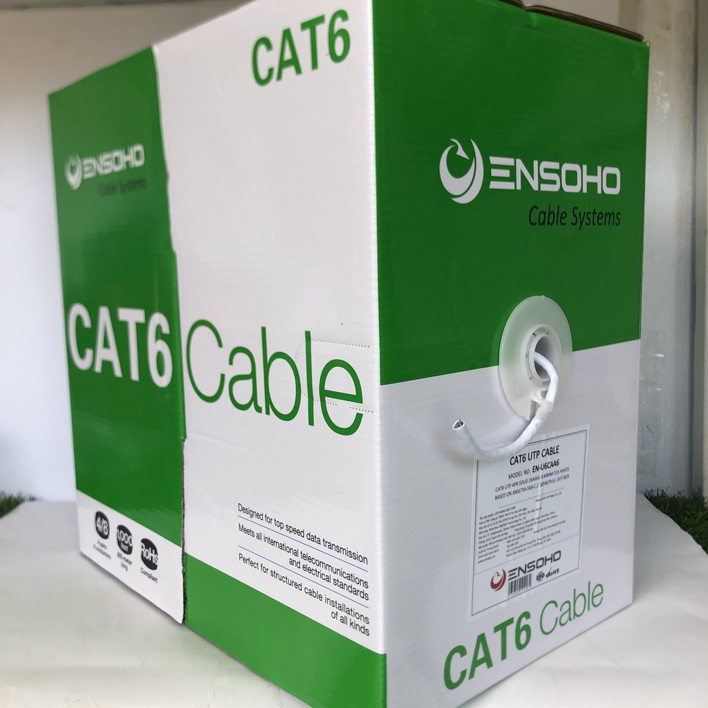 COMBO Dây Cáp Mạng Cat6 ENSOHO thường dùng Hệ Thống Mạng , Tòa Nhà kết lối Thiết Bị Mạng - Dây Cáp Mạng lan Chính Hãng