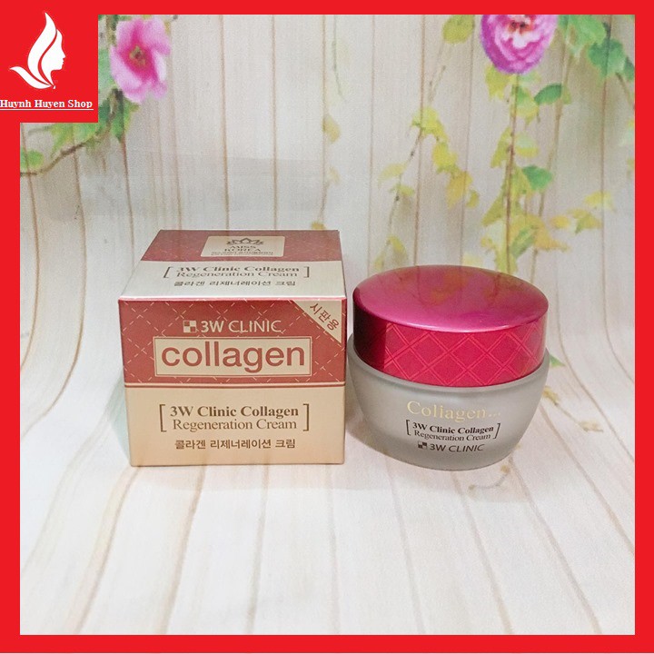 [auth] Kem Dưỡng Trắng Sáng Tái Tạo Da 3W Clinic Collagen (Đỏ) (50g)