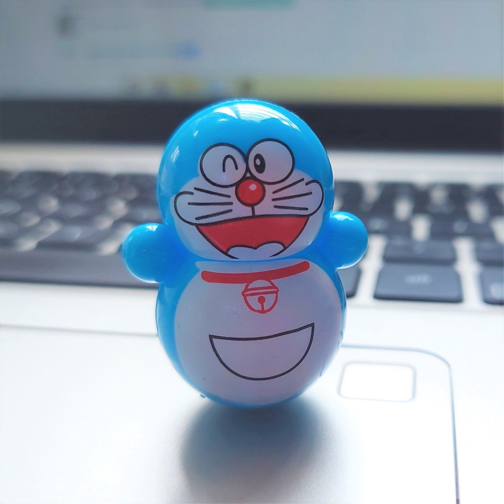 Ryoo Đồ chơi mini Lật Đật Ông Già NÔ EN NGƯỜI TUYẾT ĐÔREMON PICACHU DOREMI NGƯỜI MÁY ROBOT MÈO GẤU TRÚC 🌻 Đồ chơi cho bé