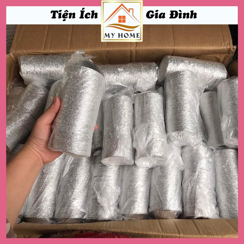 Set 100 chén giấy bạc nhỏ nướng bánh trứng, khuôn nướng bánh tart trứng