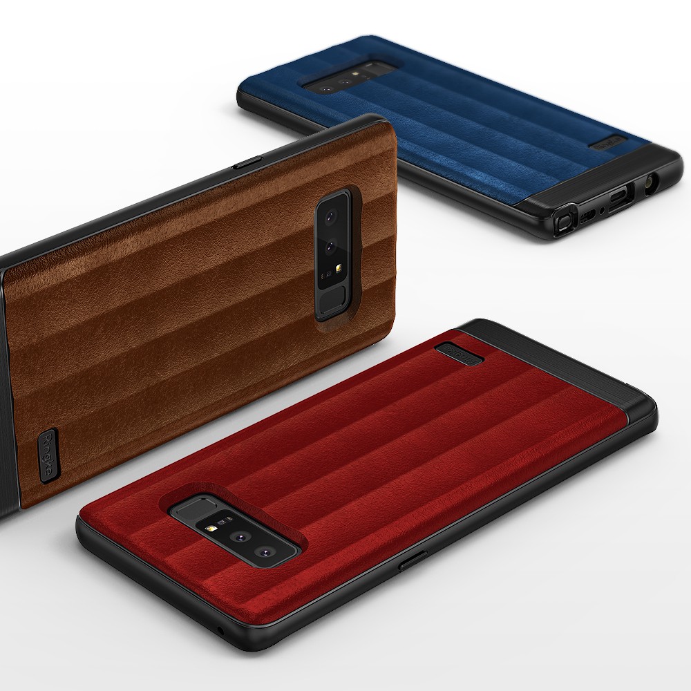 Ringke Flex S, Galaxy Note 8 [Flex S] Ringke Case Phong cách da PU kết cấu Elite hiện đại, TPU linh hoạt, Chống sốc, Bao da phong cách chuyên nghiệp bền bỉ