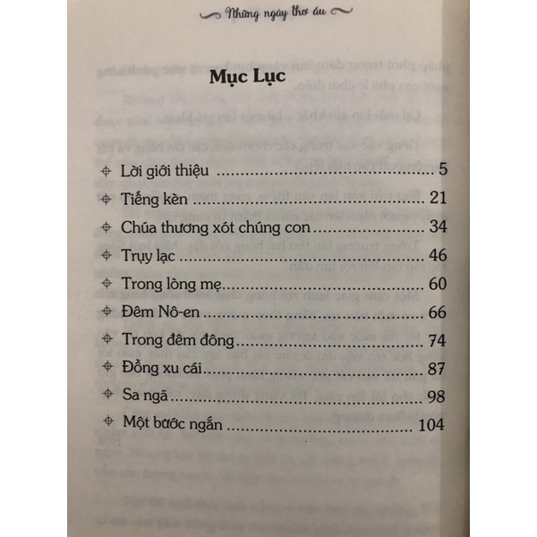 Sách - Những ngày thơ ấu
