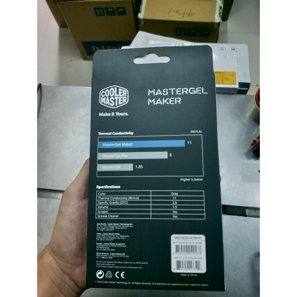 [Mã ELFLASH5 giảm 20K đơn 50K] Keo tản nhiệt Cooler Master MasterGel Maker Nano I Kem tản nhiệt CM Master Gel Maker Nan