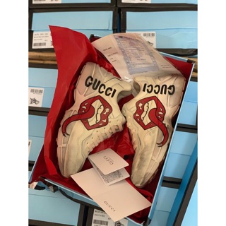 (Rẻ vô địch) giày GUCCI môi siêu cấp da thật Full box,bill