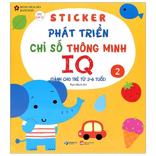 Sách - Sticker Phát Triển Chỉ Số Thông Minh IQ - Tập 2