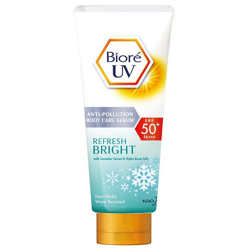 Serum chống nắng dưỡng thể kháng bụi mát lạnh Bioré UV SPF 50+ PA+++ 150ml