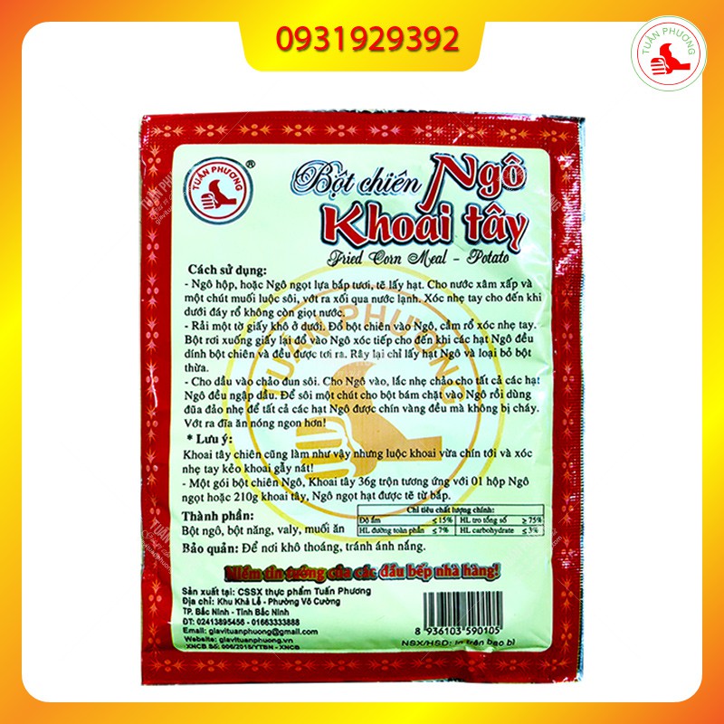 1 thùng 60 gói Chiên Ngô Khoai 36g/Gói , chiên ngô , chiên khoai thơm ngon