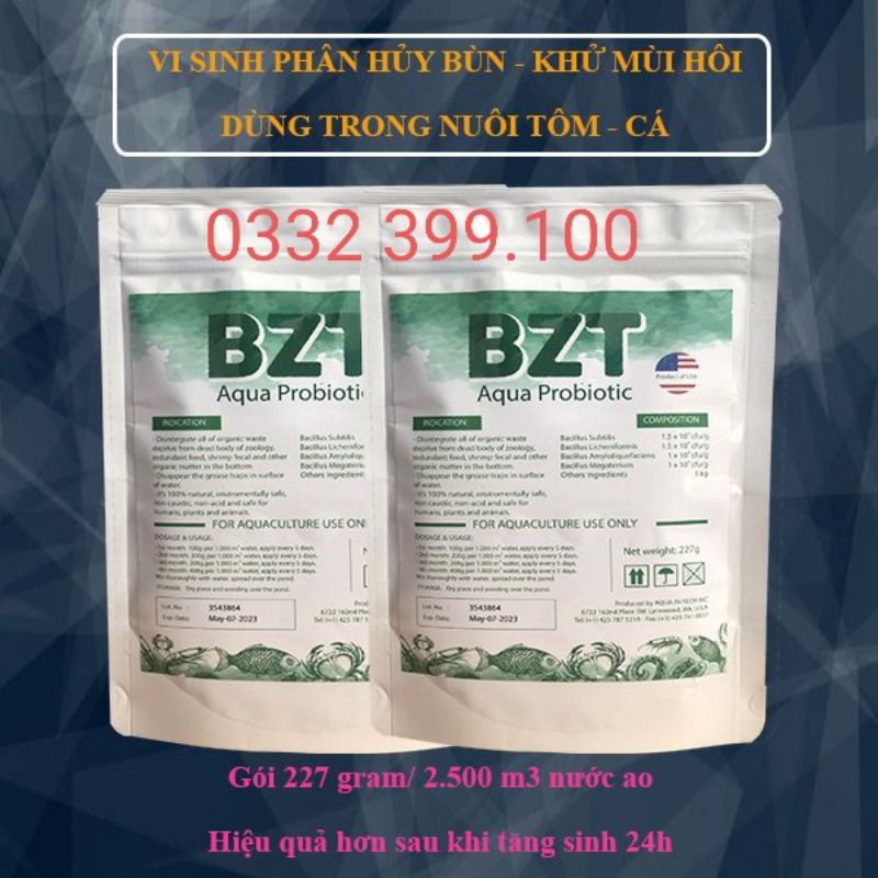 combo 2 gói vi sinh xử lý đáy ao ,khử mùi hôi #bzt227g