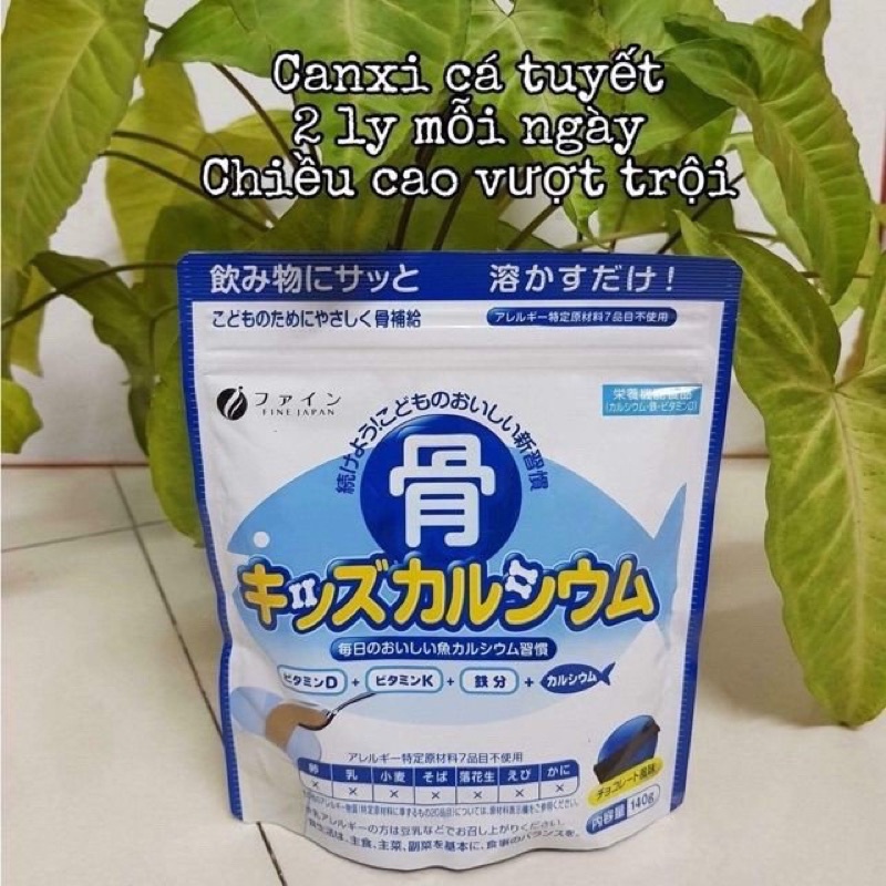 Bột Bổ Sung CanXi cho Bé Từ Cá Biển FINE JAPAN 140g -  SAKUKO