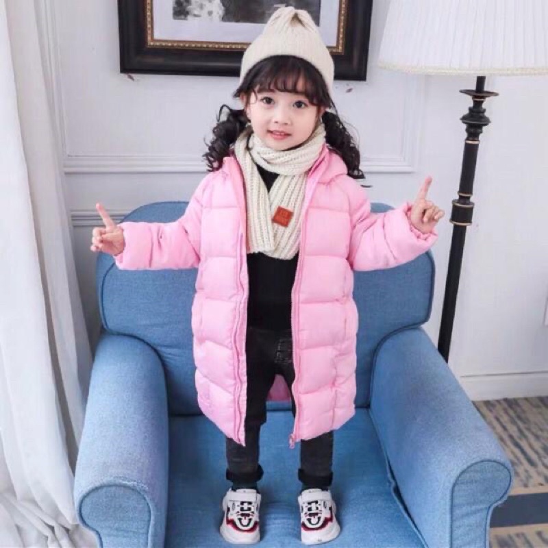 Áo phao dáng dài cho bé( hàng quảng châu)sẵn hàng  giao ngay 24h