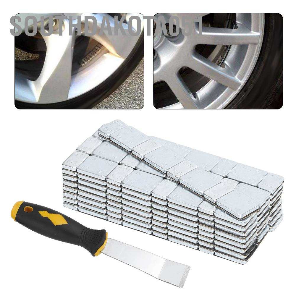 Dải khối cân bằng tự dính chuyên dụng cho các loại bánh xe 5g + 10g x 25 60g / 2.12oz kèm xẻng