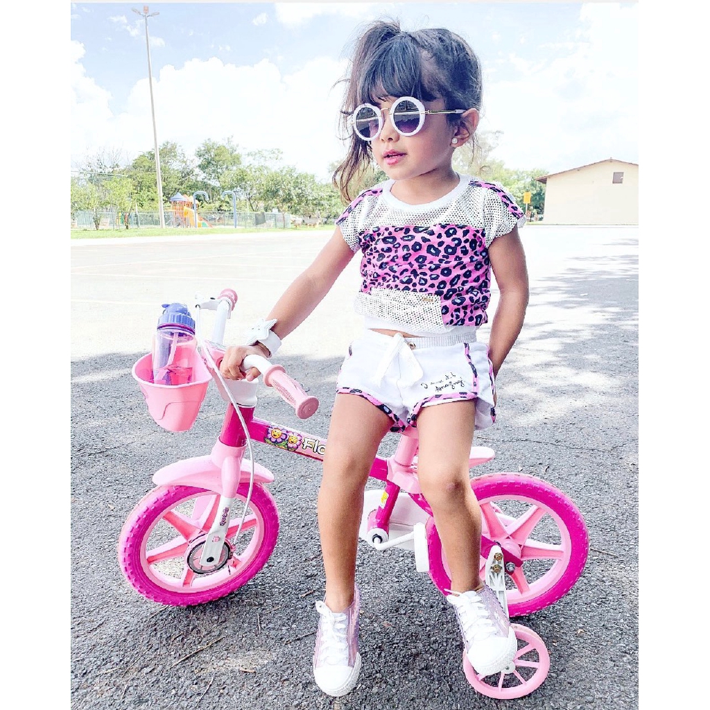 Set Áo Thun Tay Ngắn &amp; Quần Short Họa Tiết Da Báo Cho Bé Gái