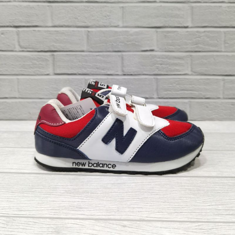 Giày Thể Thao New Balance Màu Xanh Navy Đỏ Và Trắng Size 21-35 Cho Bé