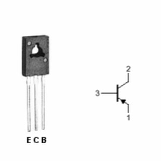 D08 BD136 PNP Transistor 1.6A 45V TO-126 (01 con)