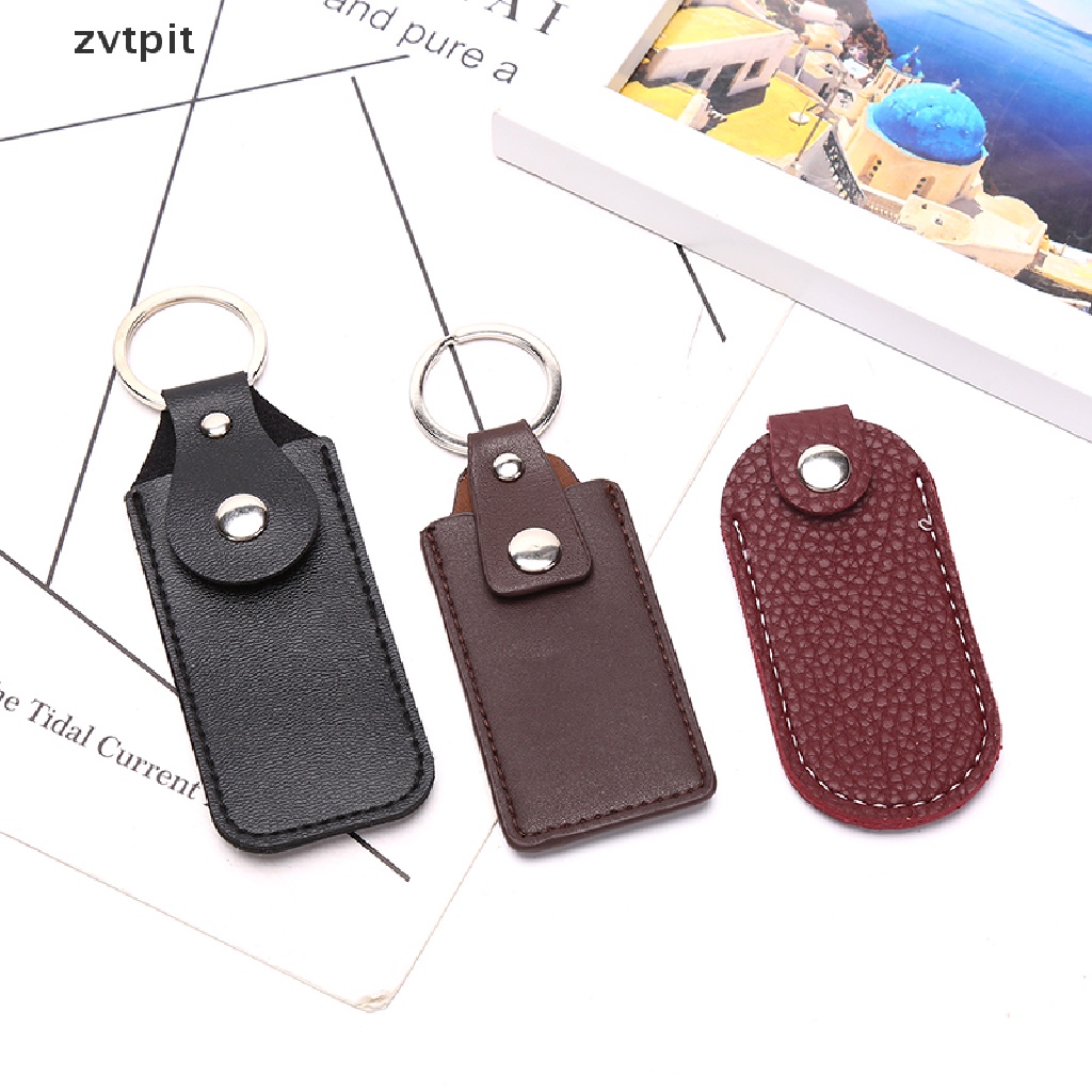 [ZVPT] USB Case Protective Bag Portable Pocket Leather Key Ring for Usb Flash Drive DSF