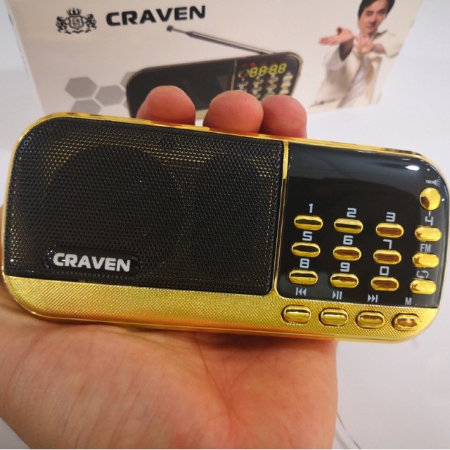 Loa mini Craven CR 836 - 836S 🍁 FREESHIP 🍁 nghe tiếng anh Loa thẻ nhớ, USB, đài FM, radio pin siêu trâu BH 6 tháng