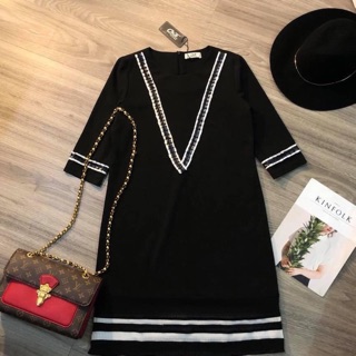 ĐẦM XUÔNG CATI PHỐI VIỀN XẾP LY