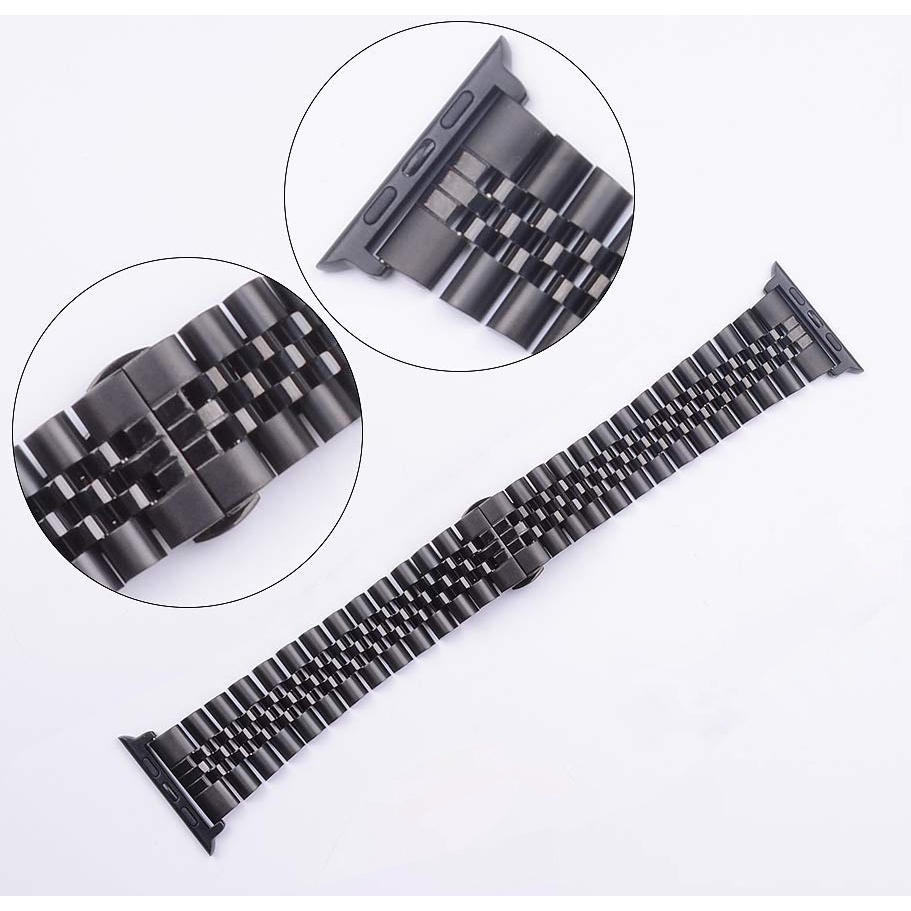 Dây Đeo Bằng Thép Không Gỉ Thay Thế Cho Đồng Hồ Thông Minh Apple Watch Band 6 SE 5 4 3 2 1 40mm 44mm 38mm 42mm