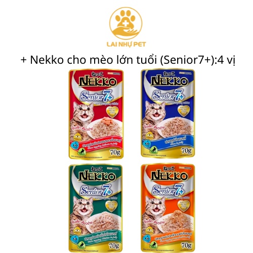 Pate Nekko cho mèo đủ vị- PATE NEKKO Cho mèo con- mèo trưởng thành 21 vị CHÍNH HÃNG Thái Lan- LAI NHỰ PET