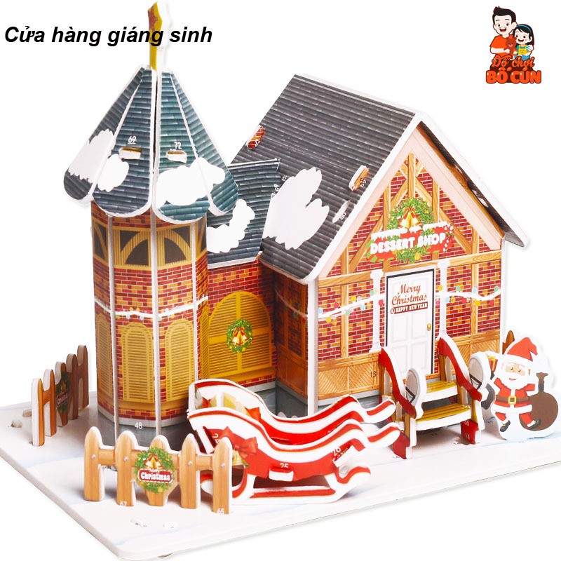 Đồ chơi ghép hình 3D ngôi nhà của bé