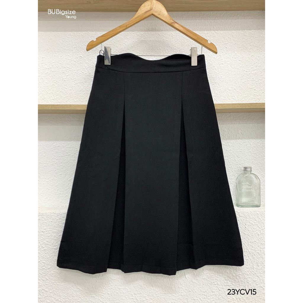Chân váy xếp ly ống cạp lượn BIGSIZE (55kg đến 95kg) - 23YCV15 - [BU Bigsize Young]