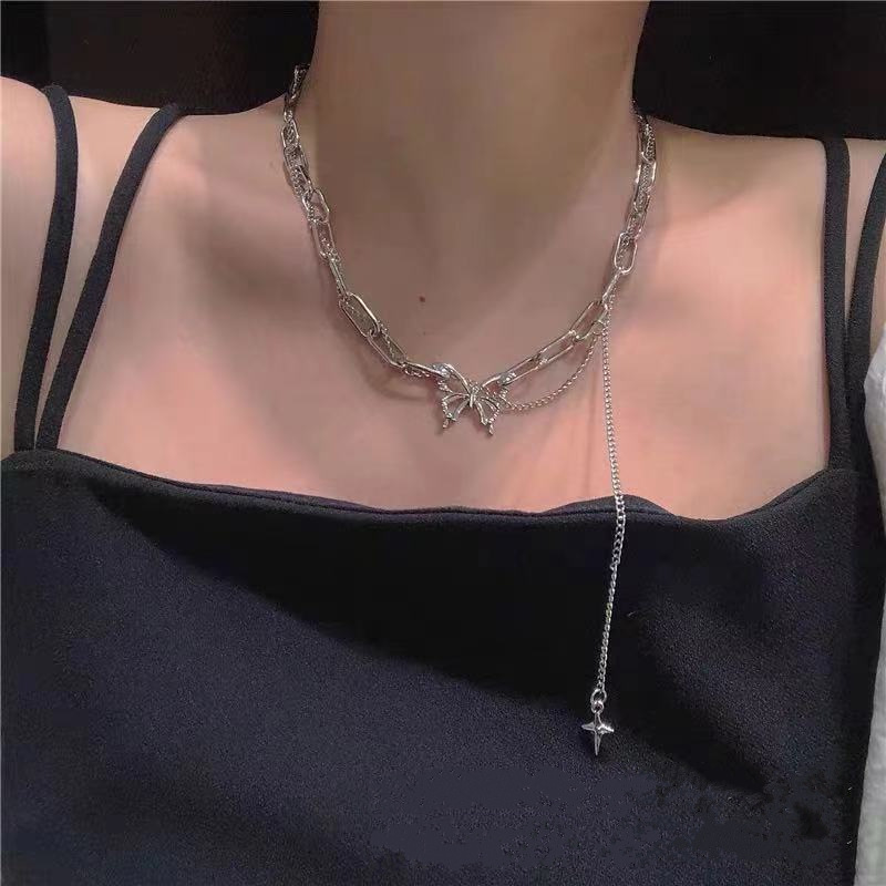Vòng cổ Bạc Mặt Bướm Mới